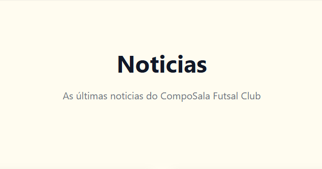 Nova sección de noticias de CompoSala