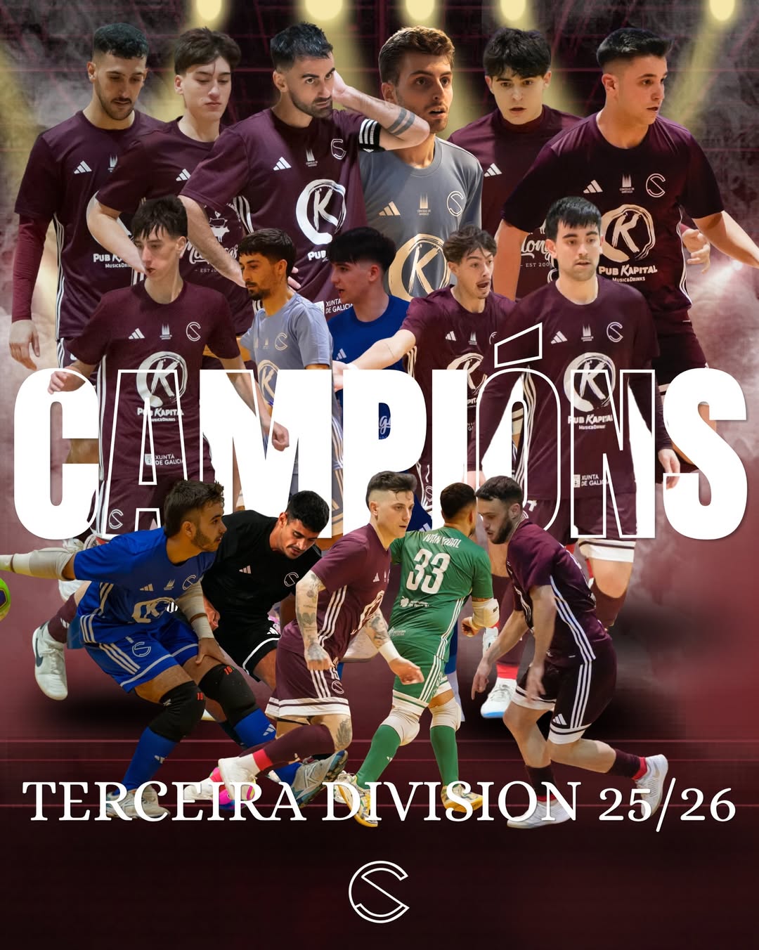 El CompoSala celebra el ascenso a Segunda División B en el Pabellón de Santa Isabel