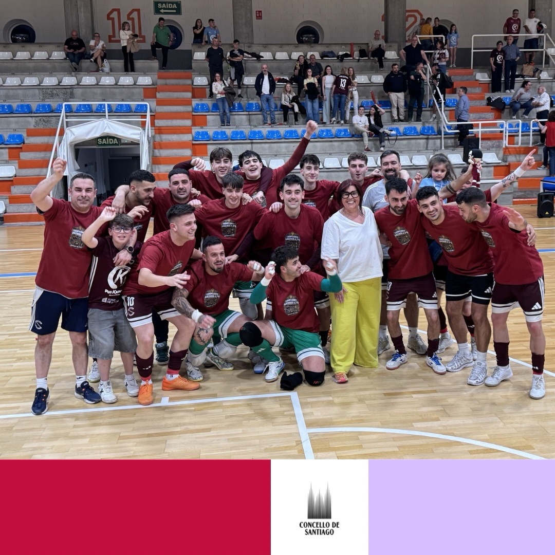 Celebración del ascenso del CompoSala a Segunda División B